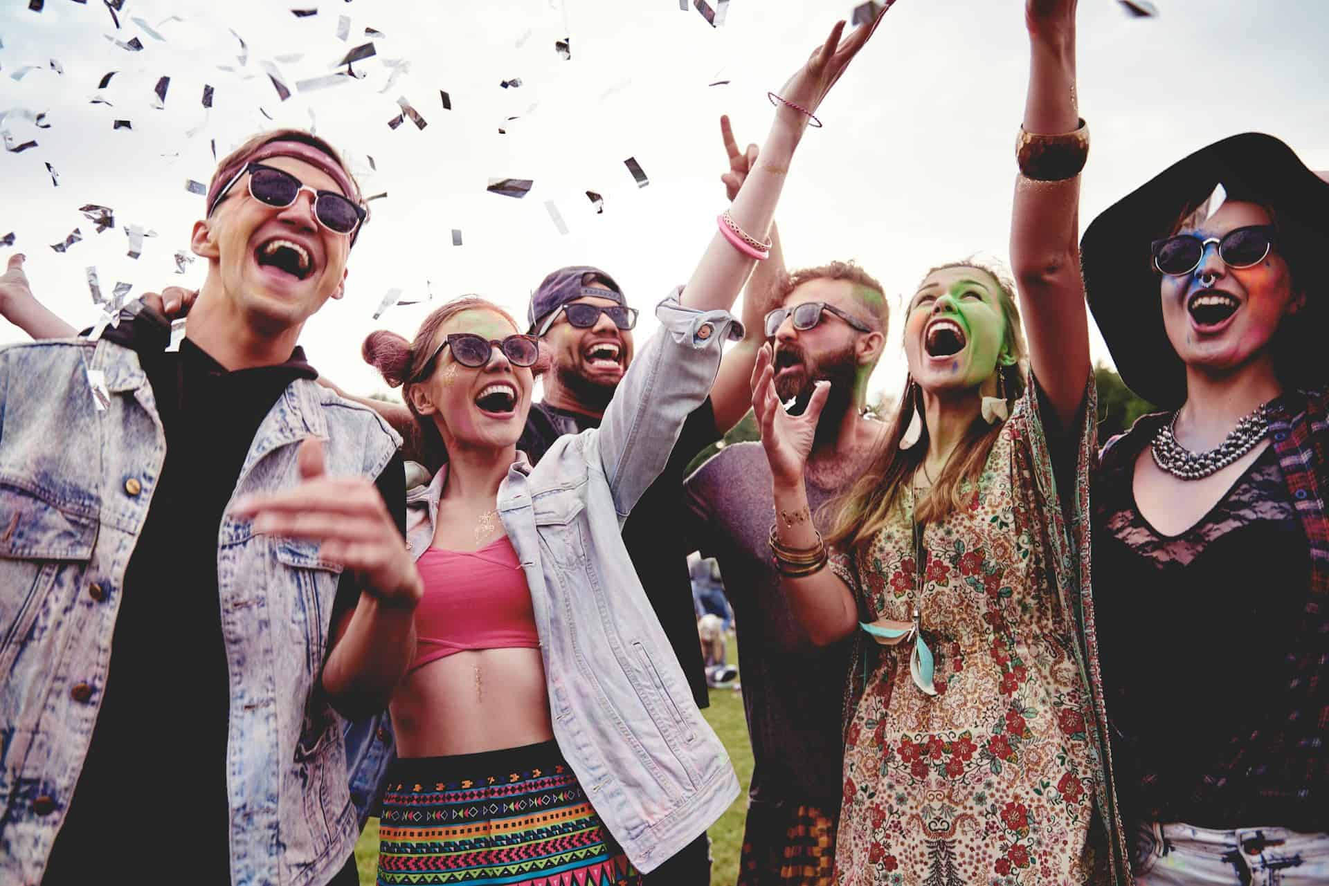 Group of People At Festival